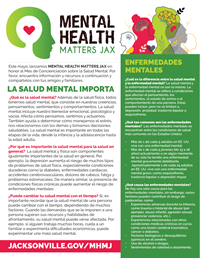 mental health matters flyer SPANISH