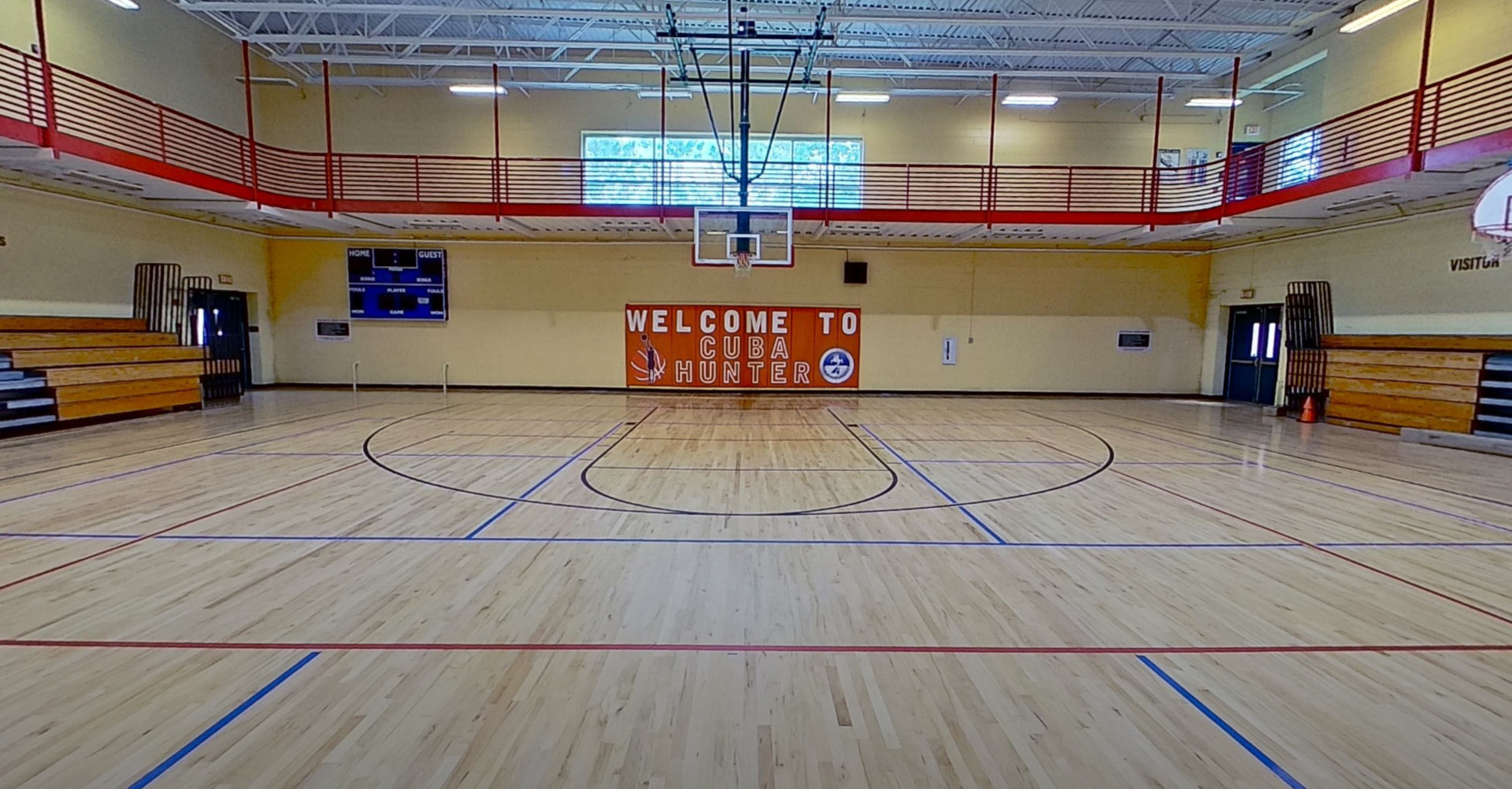 Cuba Hunter has many activities for people of all ages-- this includes a park/playground, boardwalk, gymnasium, and a skatepark. The gym has a full size basketball court and an upstairs indoor track.