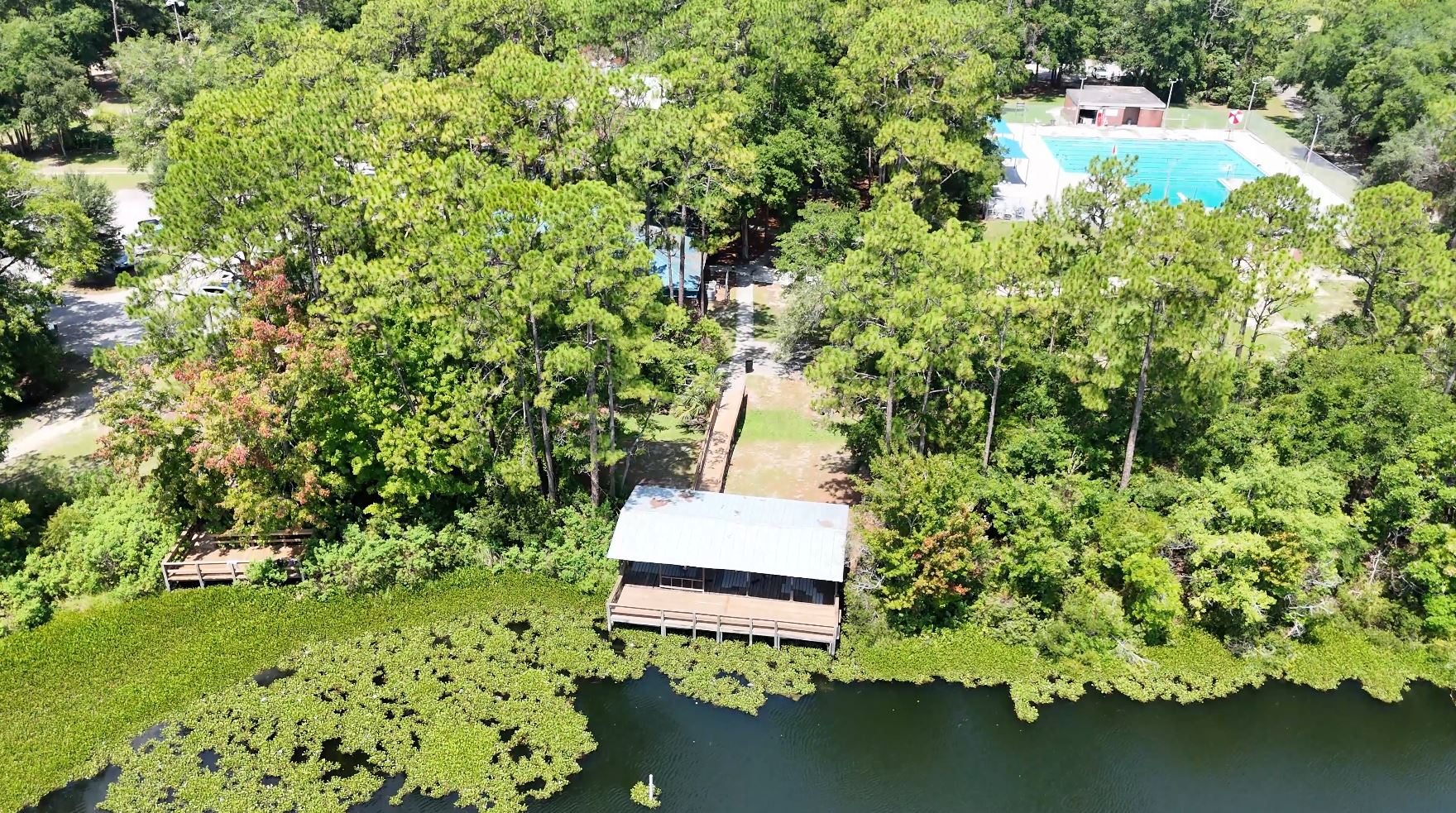 Oceanway has two fishing docks for visitors to fish from and visit with the resident wildlife. 