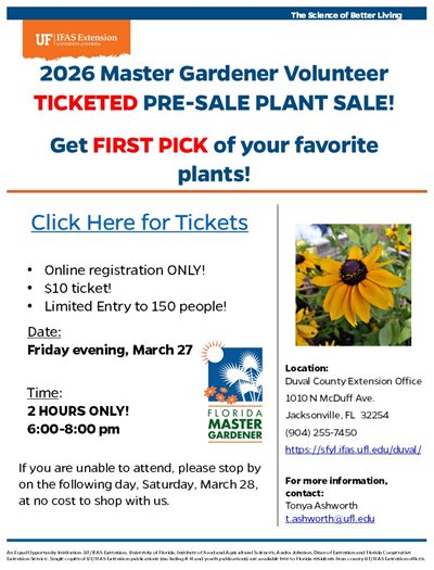 2026 Master gardener flyer