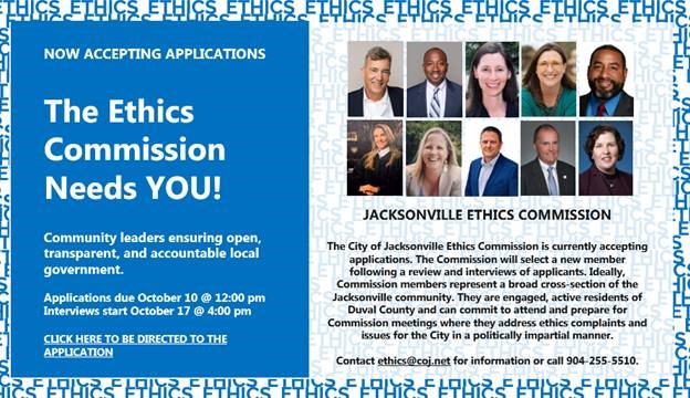 Ethics Commissions Vacancy Annoucement