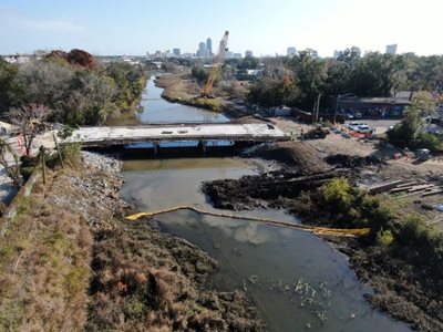 December 2025 – Stockton Street Bridge construction