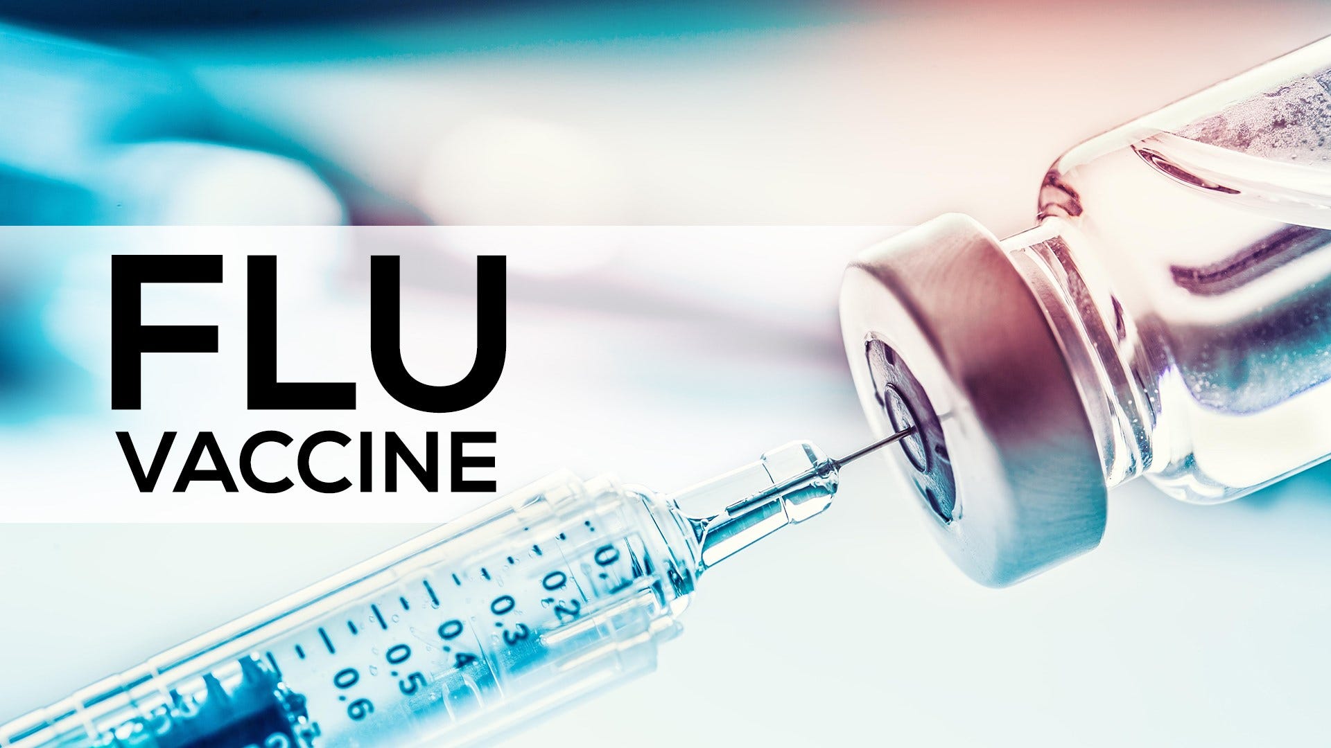 Flu Vaccine with Syringe and Vaccine