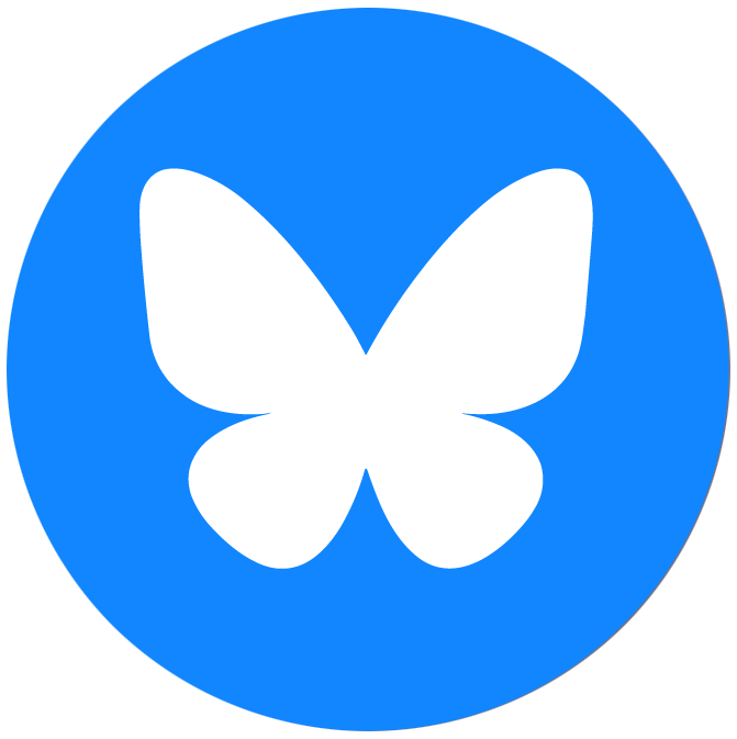 Bluesky Social Butterfly Logo
