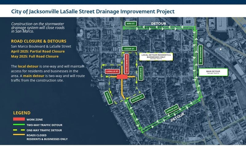 LaSalle Street improvement map