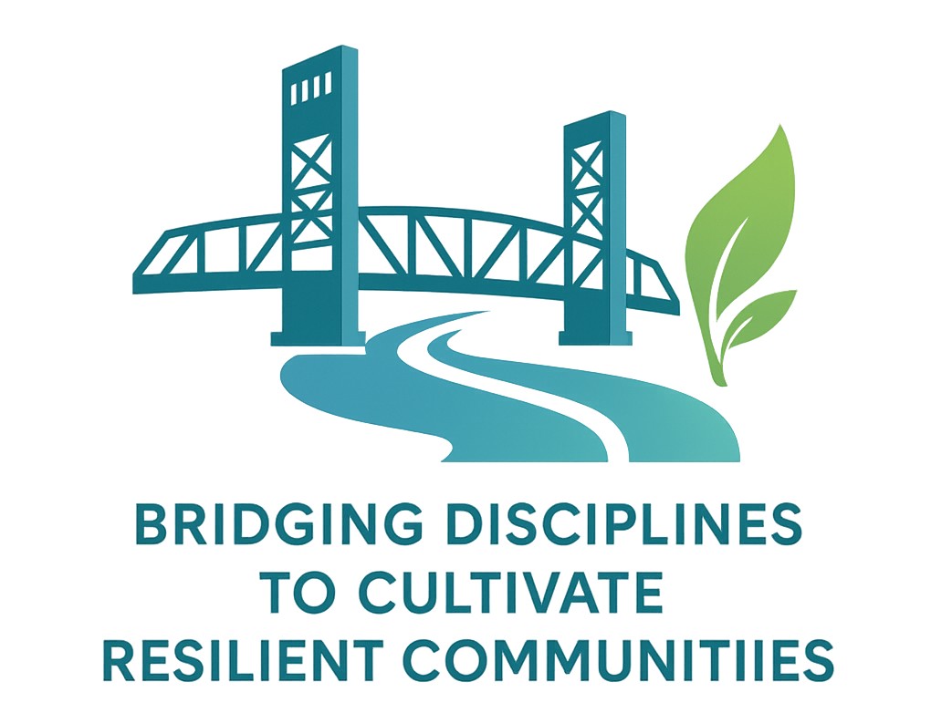 2027 Symposium Logo 2027 Symposium Logo - visual of bridge over abstract water. Bridging disciplines to cultivate resilient communities.