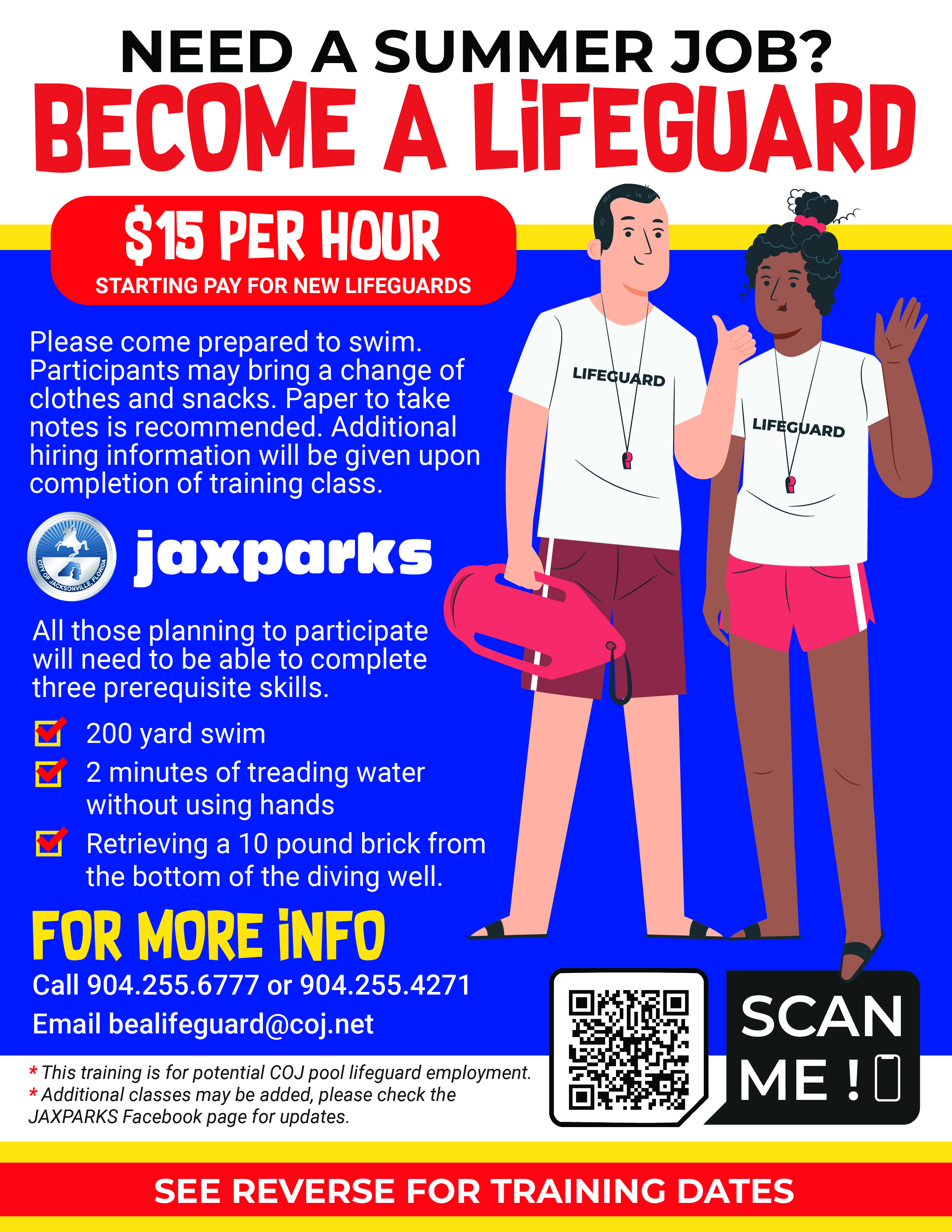 2026 Lifeguard Training Flyer 