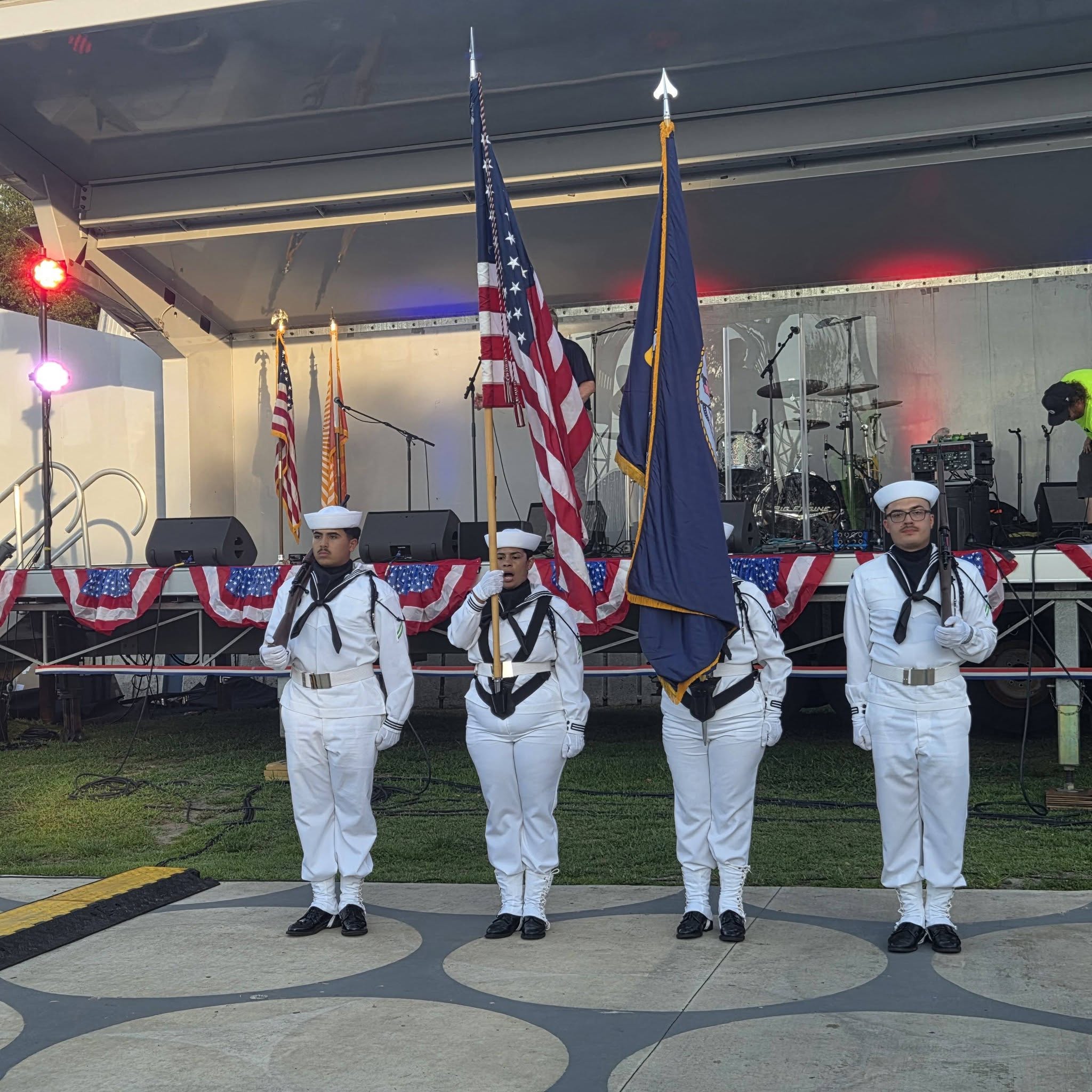 4 Navy personal presentation of Colors at Freedom Fest 250