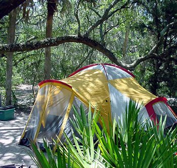 Little Talbot - tent at camp site
