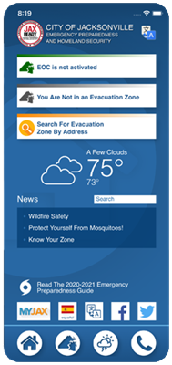 JaxReady App on a mobile device