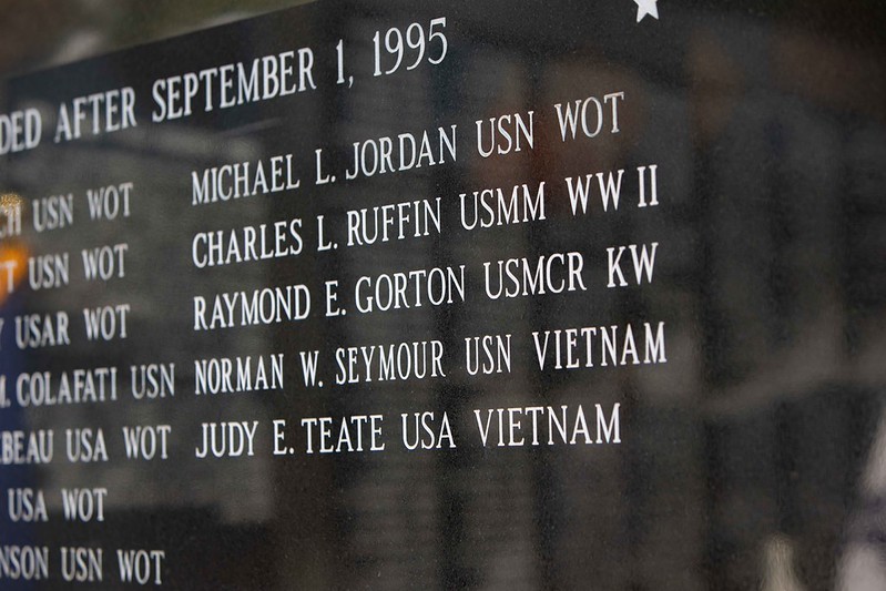 Names on Memorial Wall 