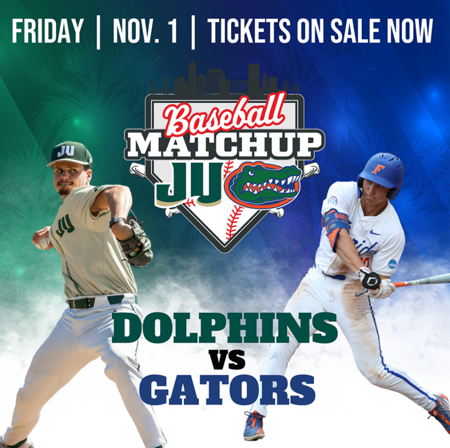 Jacksonville University Dolphins vs University of Florida Gators Baseball Players