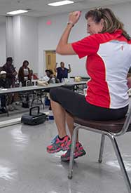 Image of a person playing ping-pong