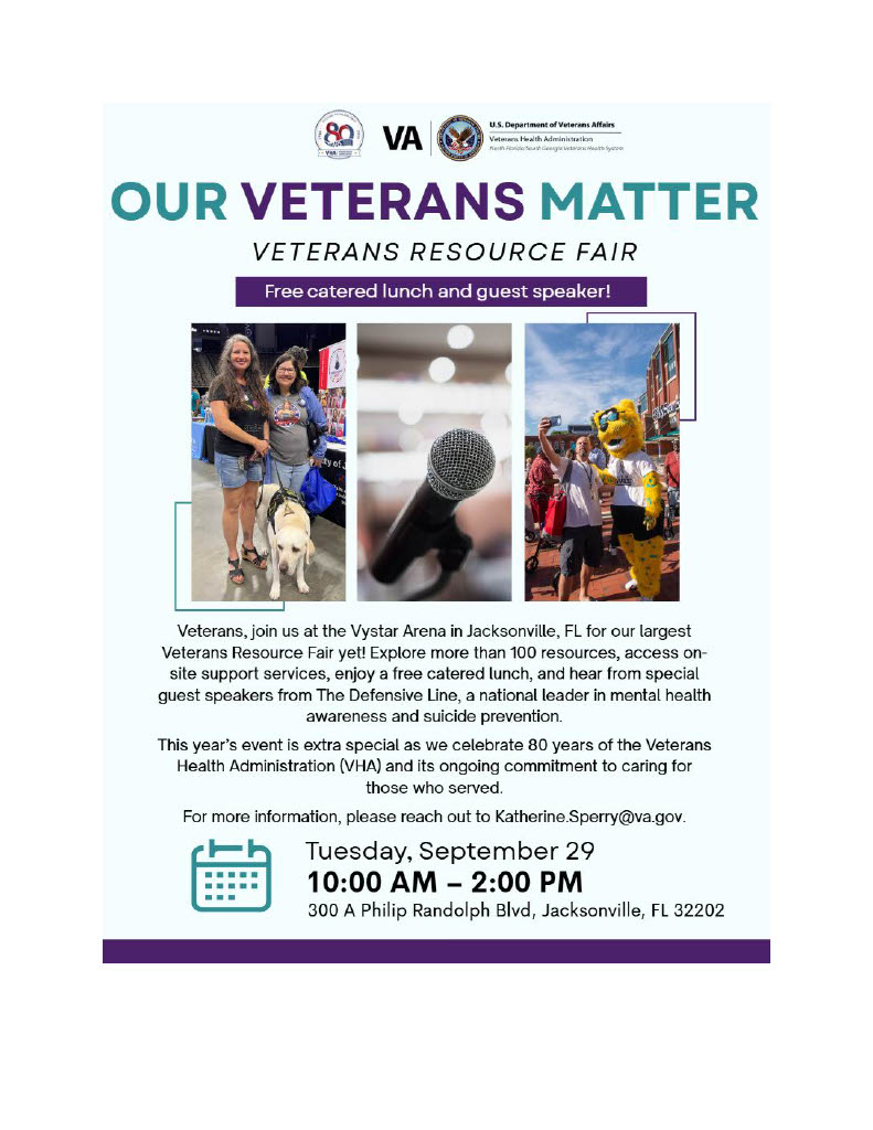 FLYER FOR VETERANS MATTER RESOURCE FAIR
