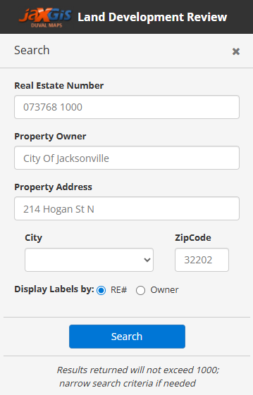 Step 5 - Search for Address