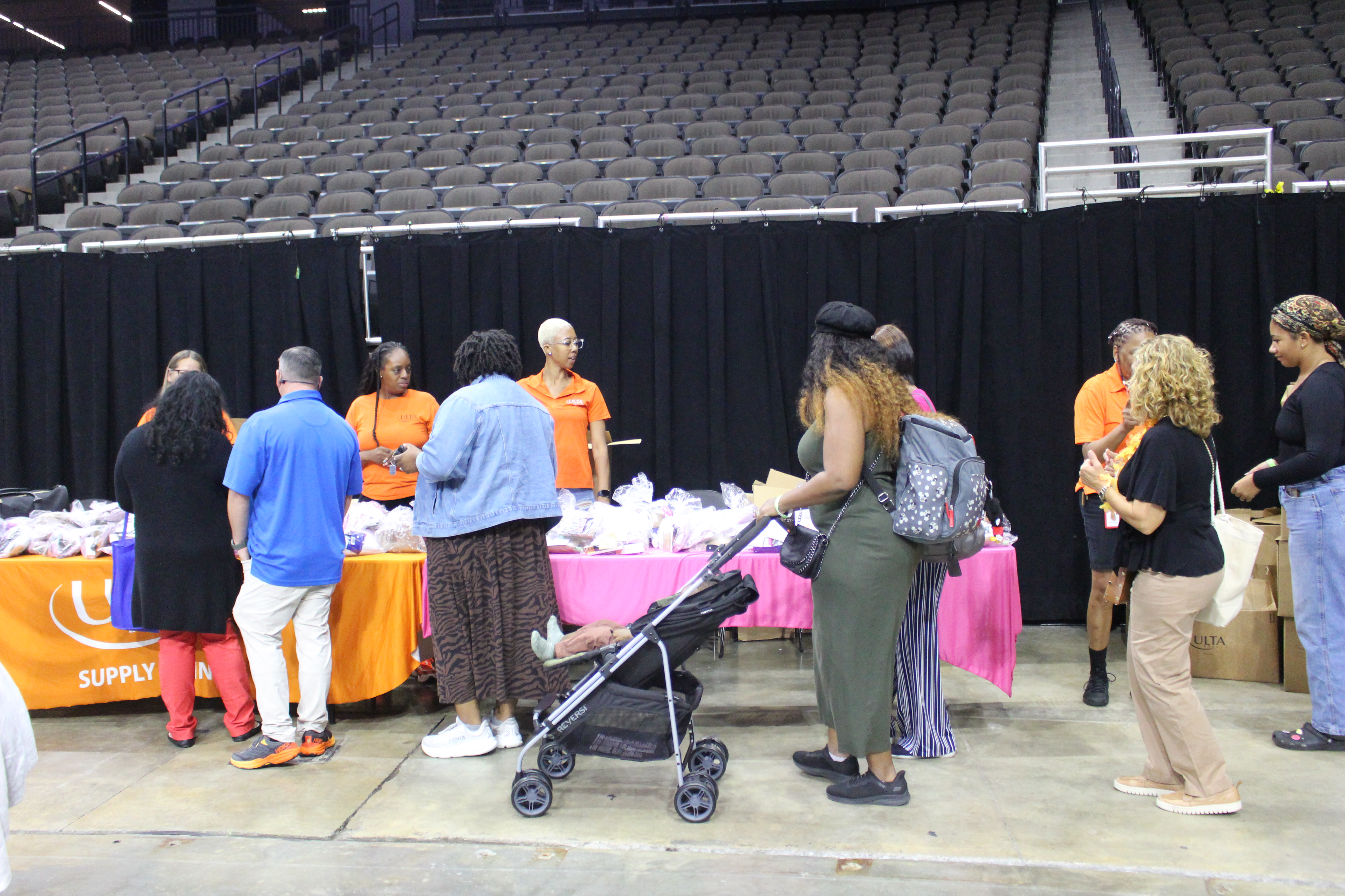 Ultra cosmetics being passed out at Spouses Night Out 2026
