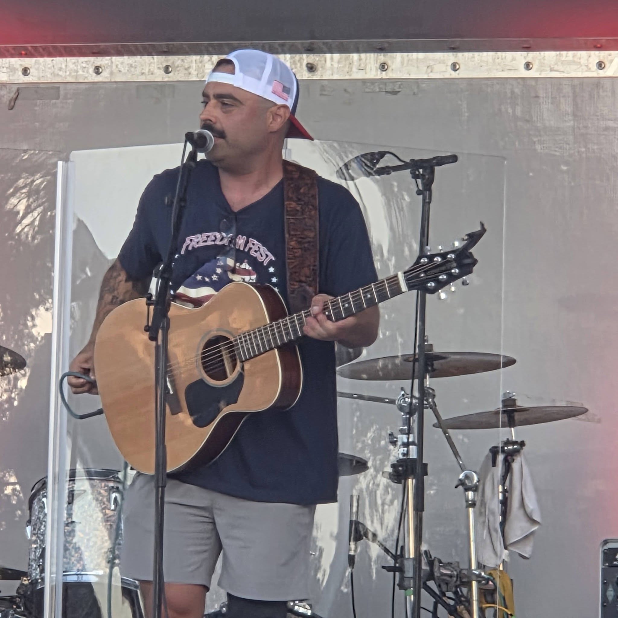 Sal Gonzalez performing at Freedom Fest 250.