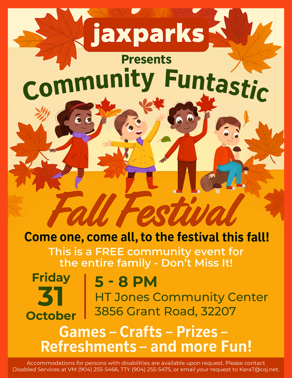 Community Funtastic Fall Festival Flyer