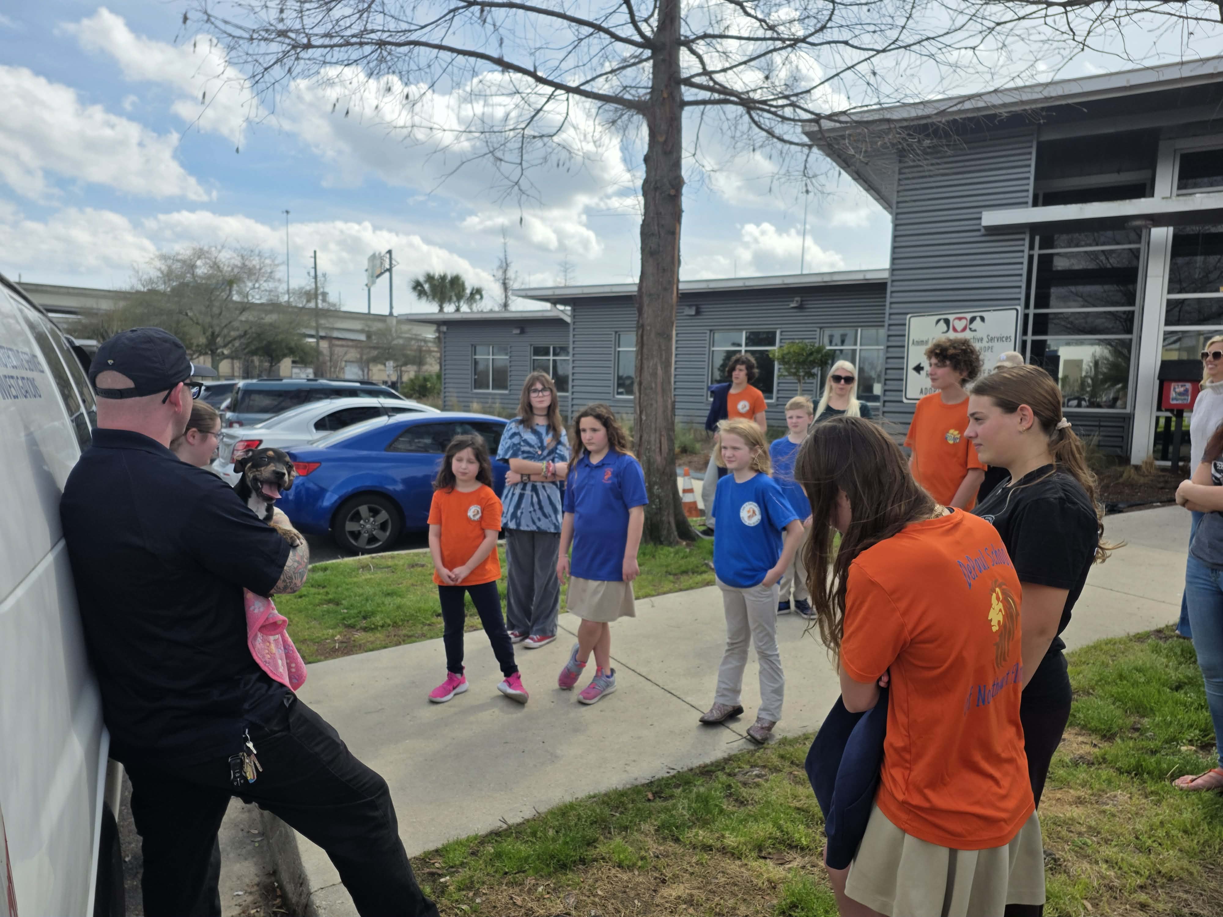 Students attending a lesson
