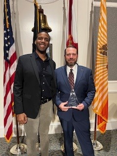 Mr. Dustin Areeneaux, Director of CivCom. and CM Kevin Carrico 