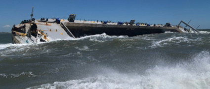 barge off Jax coast