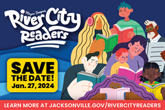 River City Readers save the date graphic