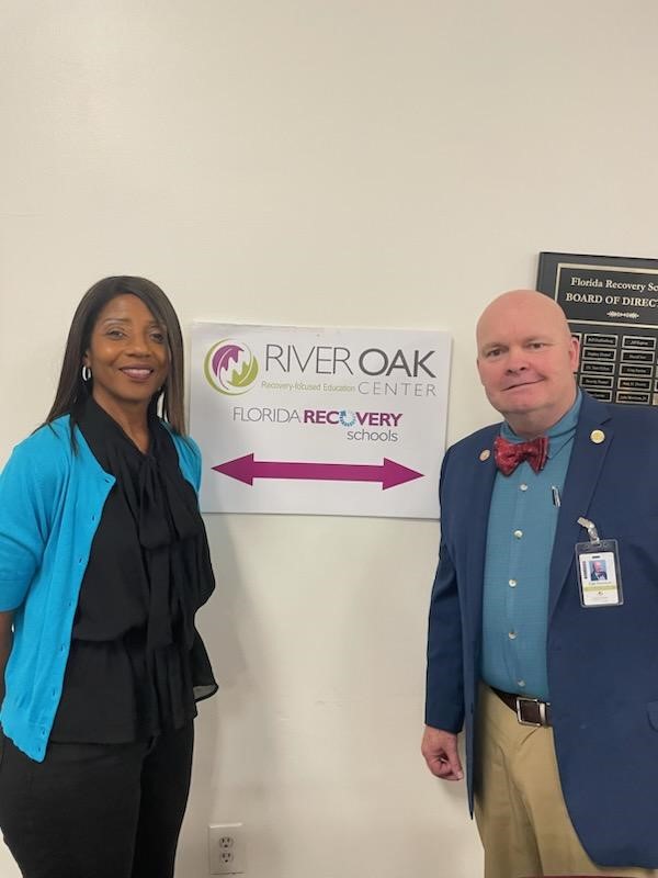 CM Clark-Murray and Dan Renaud, Executive Director of River Oak Center