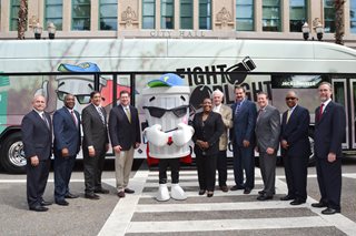 City Council members announcing the Fight Blight initiatives in front of City Hall on March 4, 2015