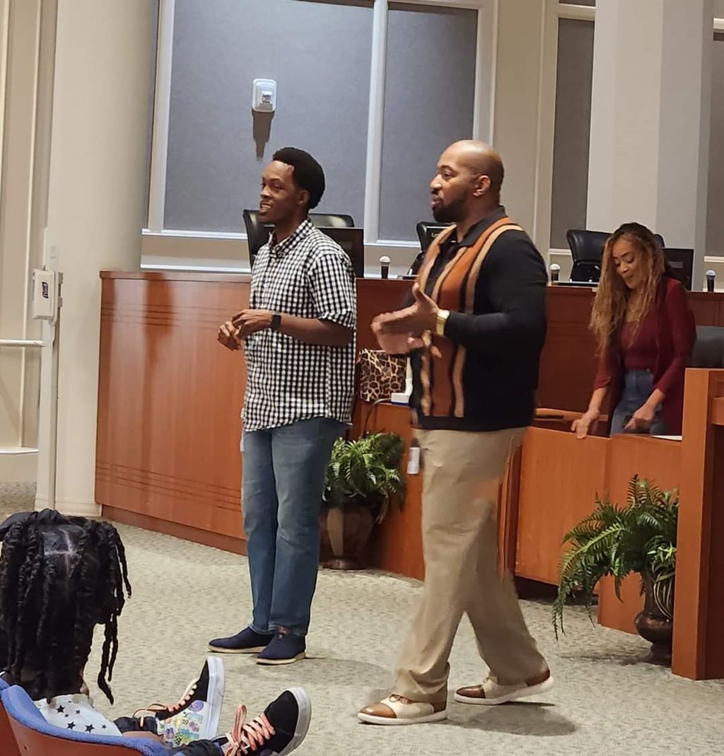 CM Gaffney, CM Johnson and Roshanda Shine, ECA for CM Gaffney.