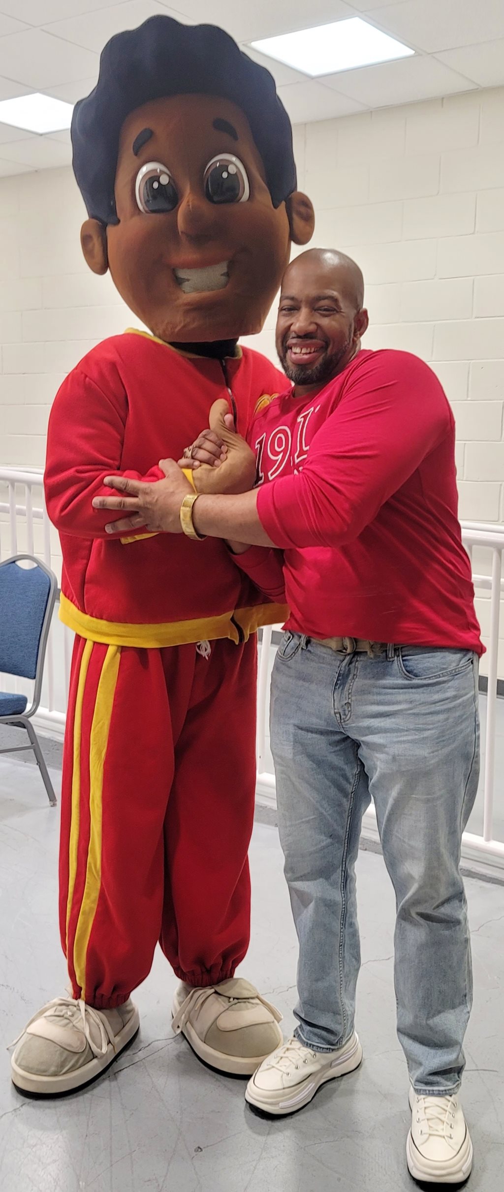 Dr. Johnson with Cornbread Earl.