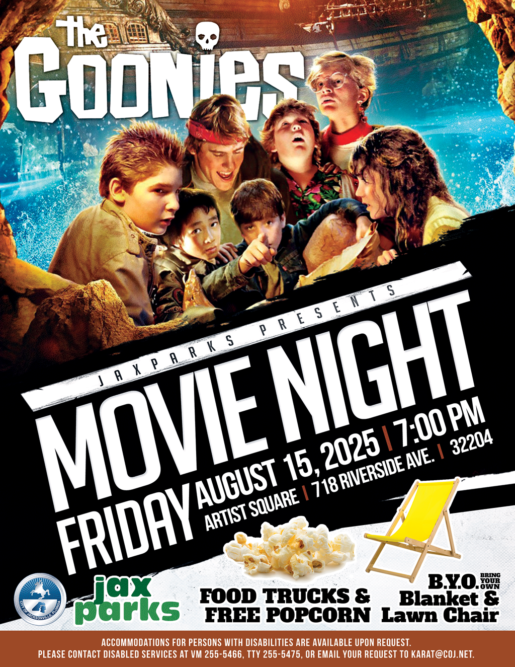 actors and charactures in the film on flyer