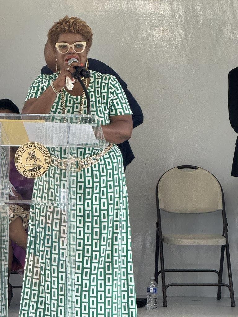 CM Pittman speaking at the 3rd Annual Memorial Ceremony regarding Dollar General Shooting