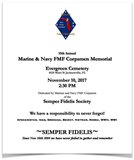 Marine & Navy FMF Corpsmen Memorial flyer