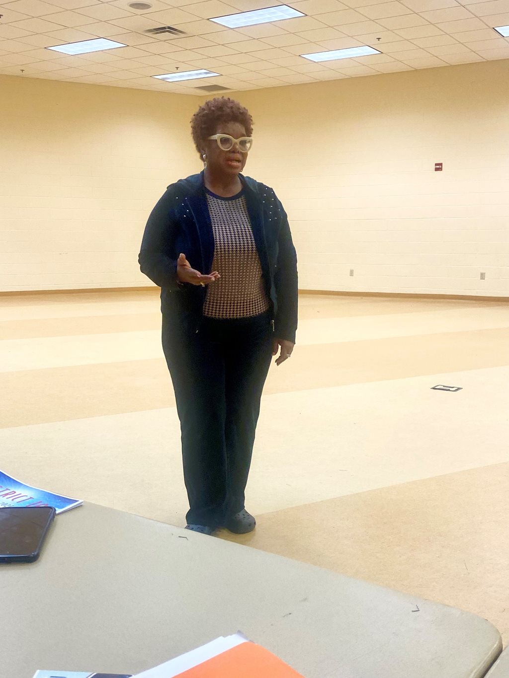 CM Pittman speaking with the residents in District 10 Committee Meeting