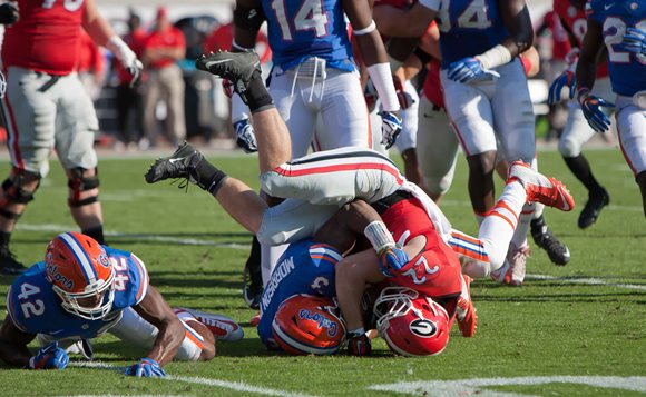 On the field action from the 2015 Florida-Georgia game.