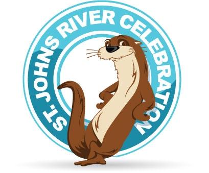 St Johns River Celebration logo with cartoon otter