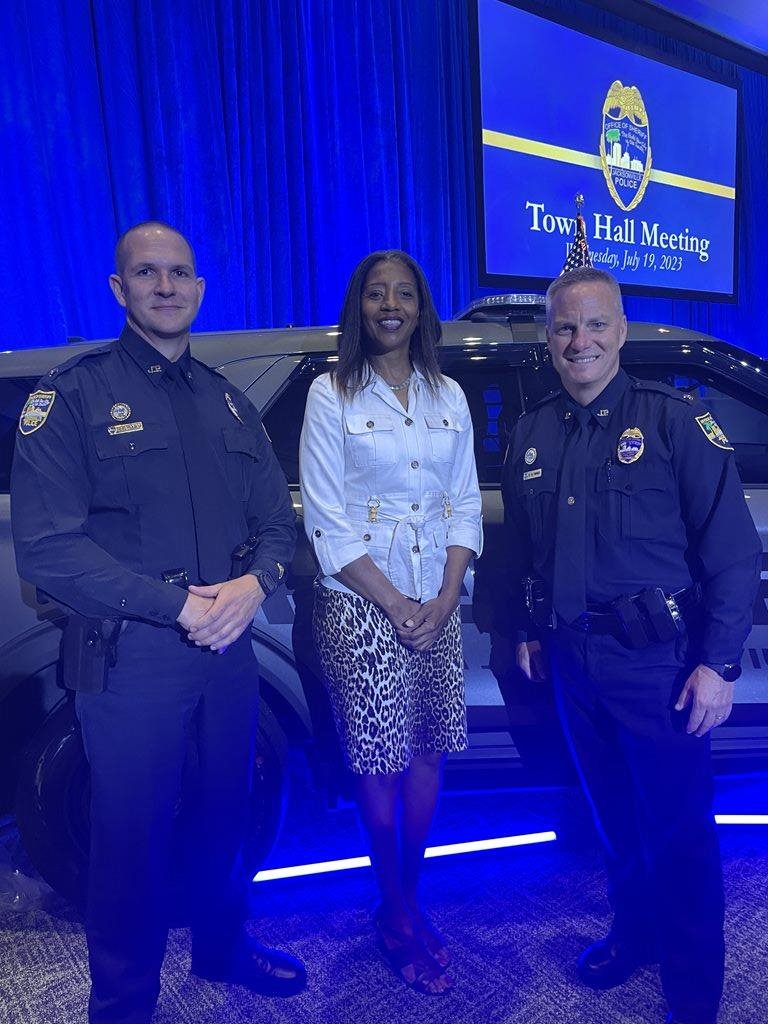 CM Clark-Murray; Chief Barrier, JSO Zone 5 and Chief Dingee, JSO Zone 4