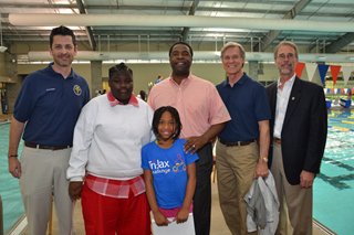 Mayor Brown announced plans to expand the citywide drowning prevention campaign, called Waterproof Jacksonville, May 3 at the Cecil Aquatic Center