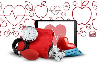 Blood pressure cuff and stethescope