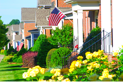 Example of a typical neighborhood street