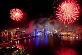 Fireworks over Downtown Jacksonville