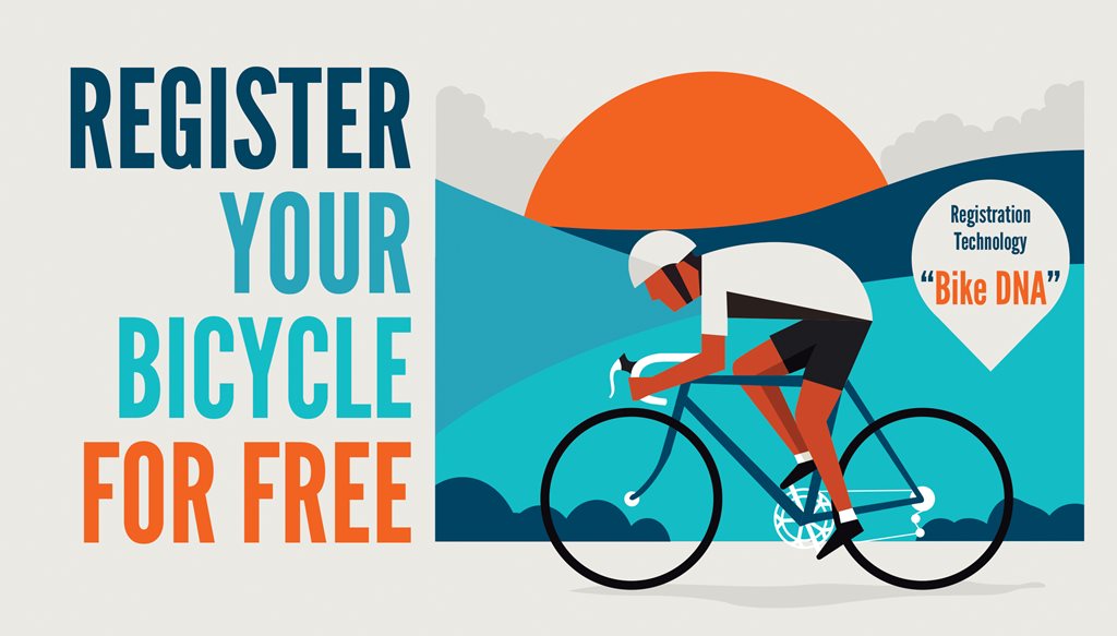 Illustration of man on bicycle