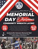 Memorial Day Observance Community Wreath Laying flyer