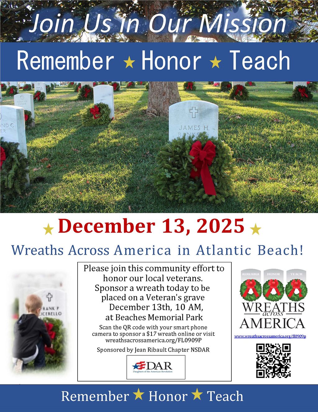 Wreaths Across America at Atlantic Beach