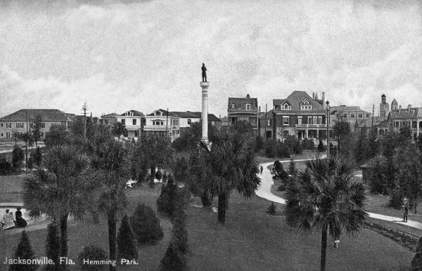 A photo of Hemming pArk circa 1910, from the State Library & Archives of Florida