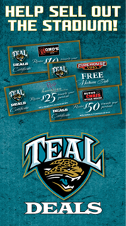 Teal Deals Certificate Book promotion