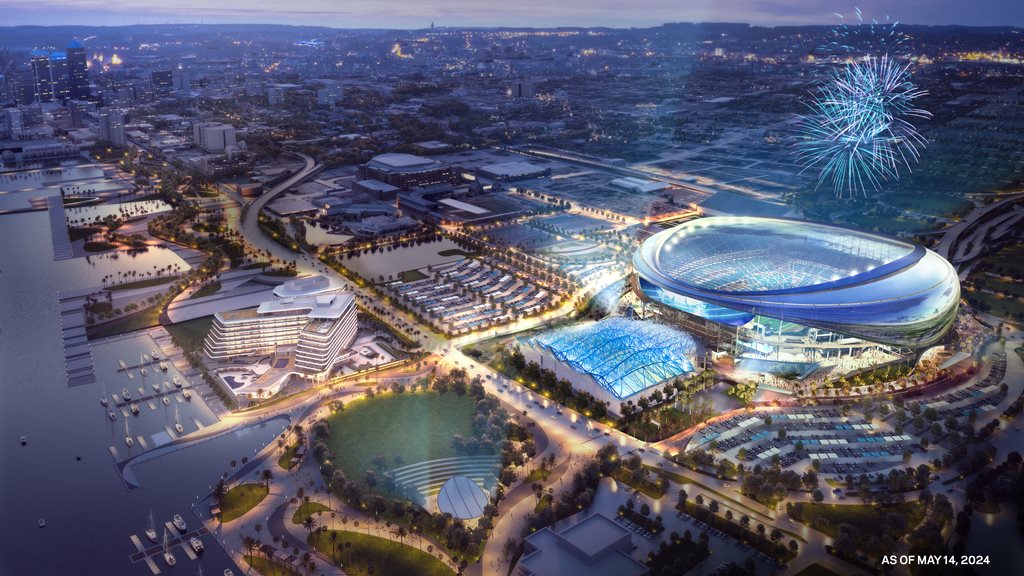 rendering of stadium of the future