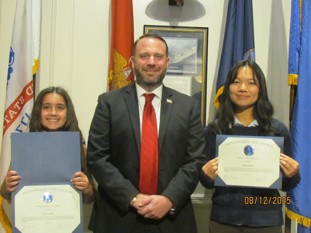 Leyli Amoli, CP Kevin Carrico and Leona Shaeffer