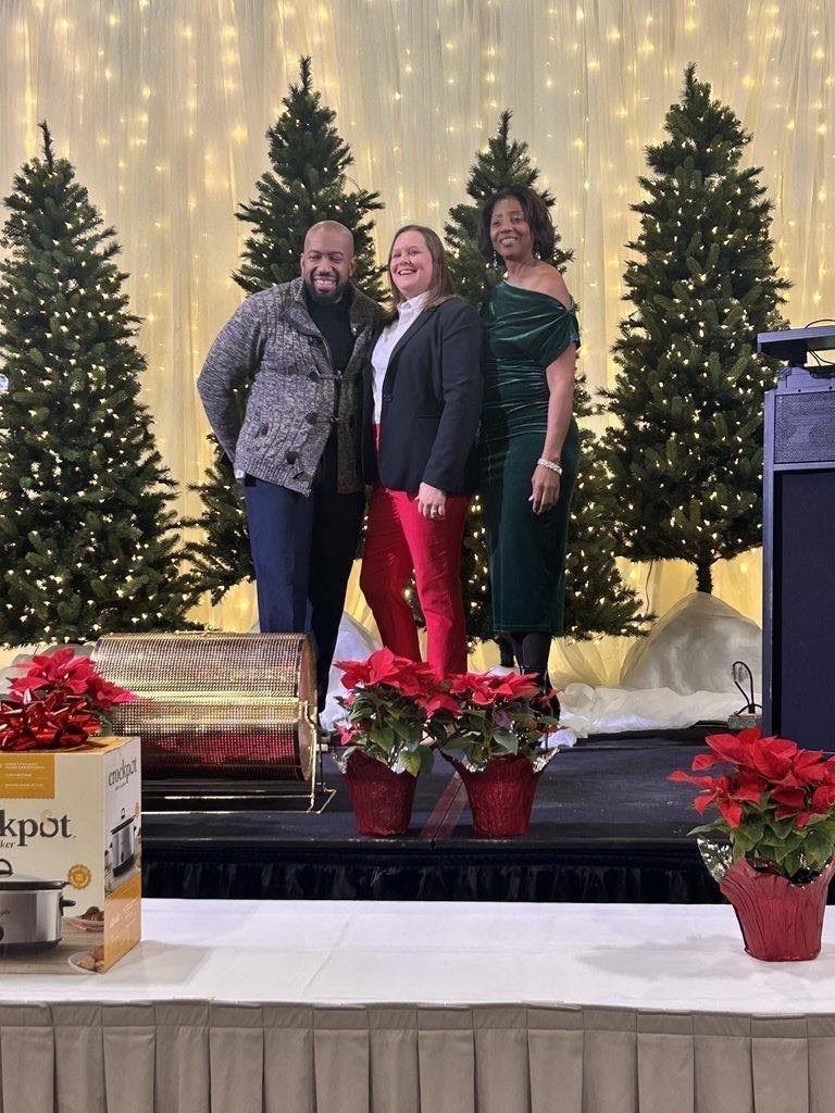 CM Rahman Johnson, Program Manager Stacey Amparen, CM Clark Murray.