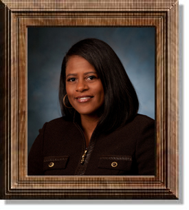 Framed Portrait of Former Council Member Kimberly Daniels, At-Large Group 1.